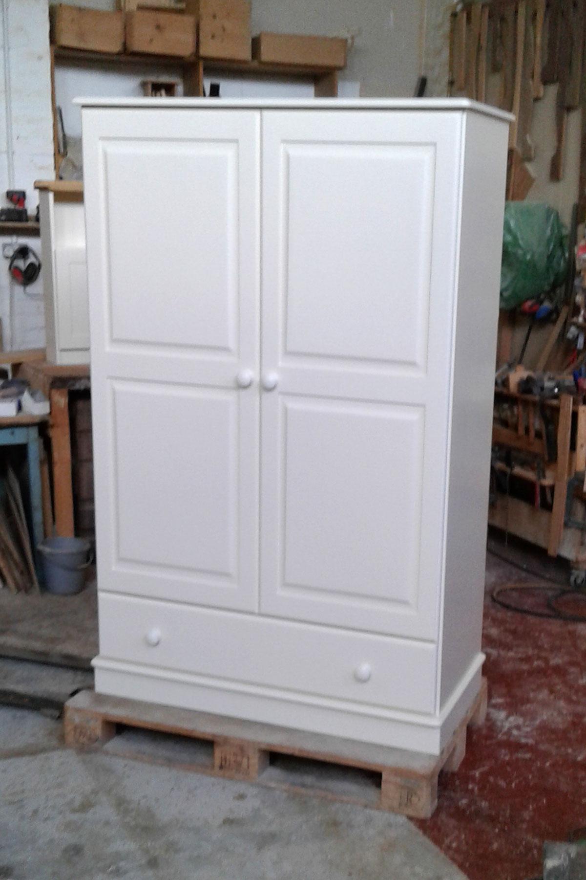 Custom made painted wardrobe