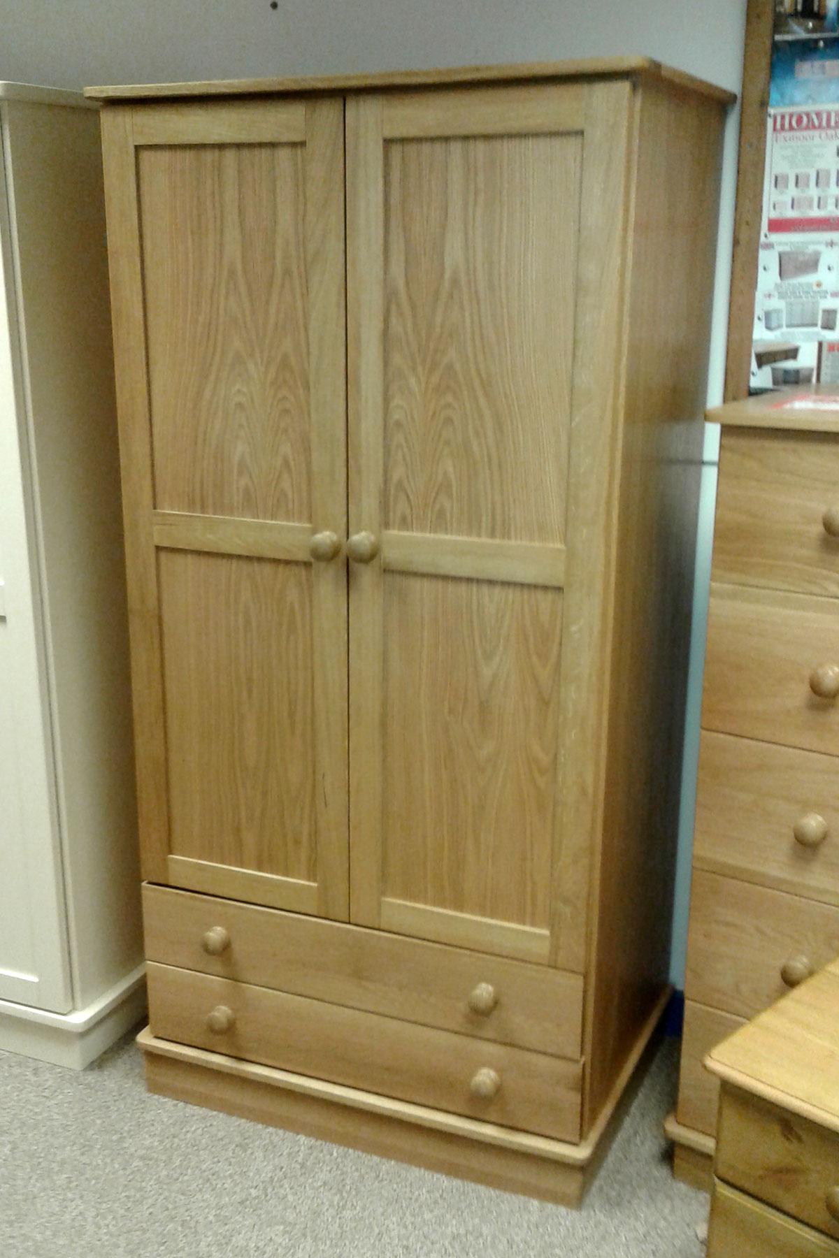 Exmoor Oak Wardrobe with Drawers