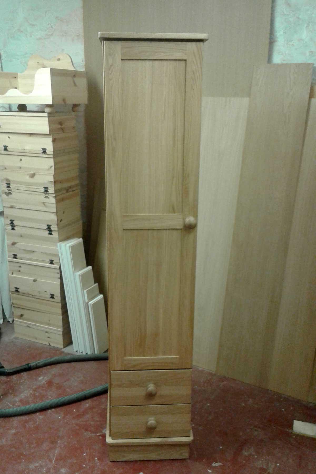 Custom Oak Single Wardrobe