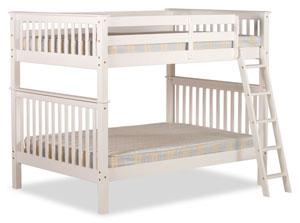Pine bunk bed with stairs, unlike the majority of standard bunk beds on the UK market. This item has been developed for growing children with large rooms
