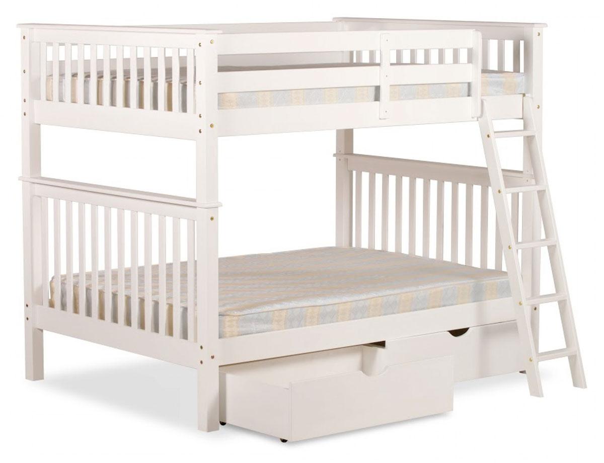 4'0 Malvern Bunk Bed in White