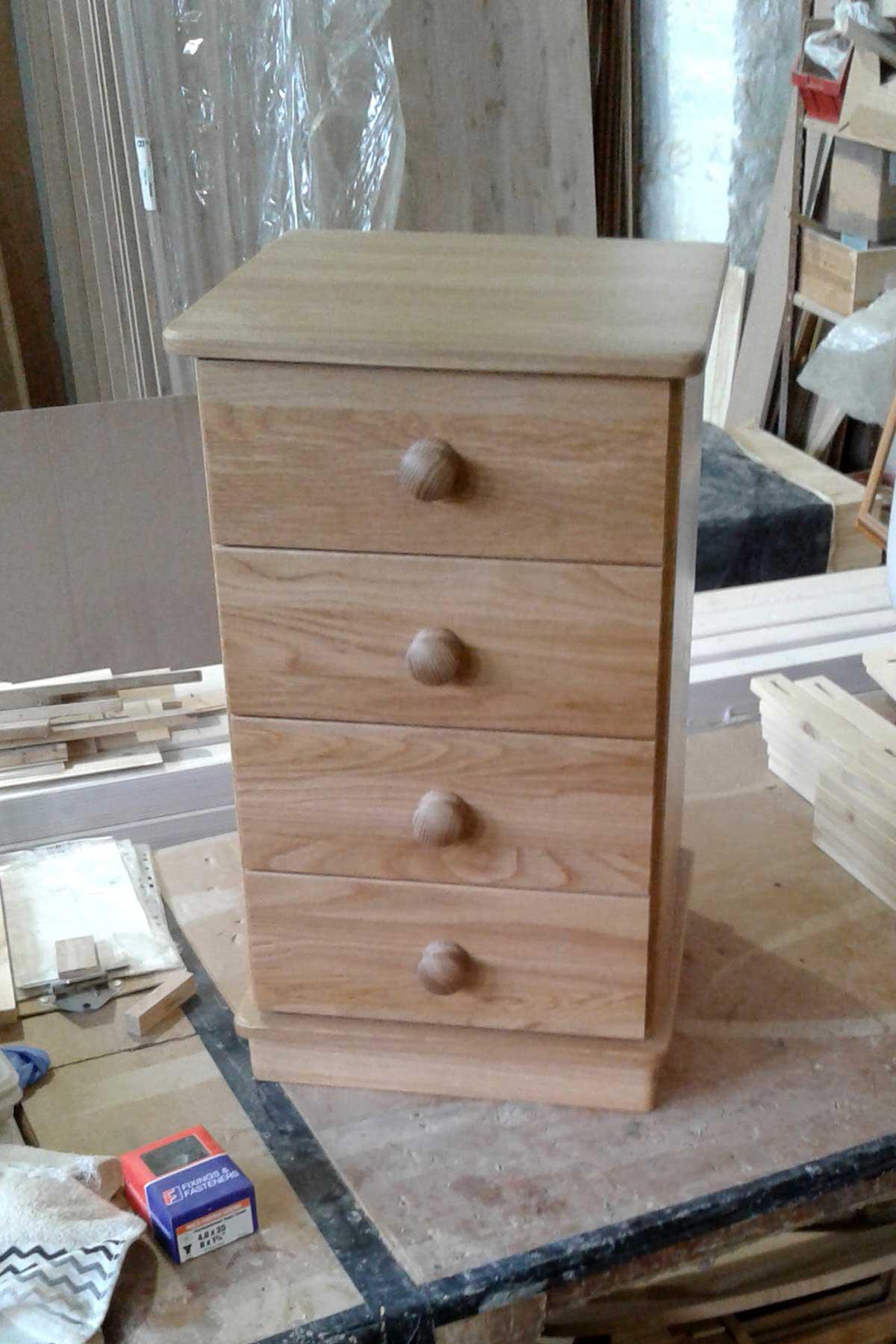 Exmoor Oak 4 Drawer Bedside Chest