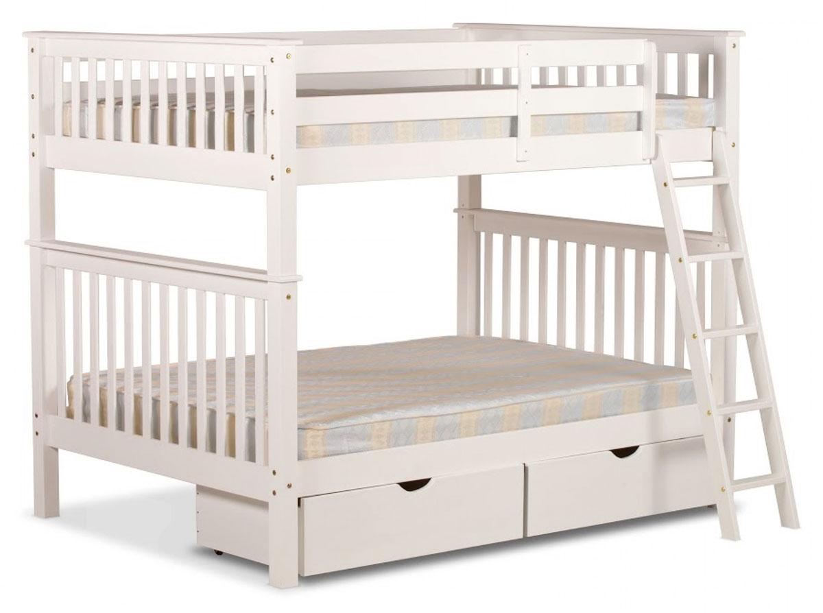 4'0 Malvern Bunk Bed in White