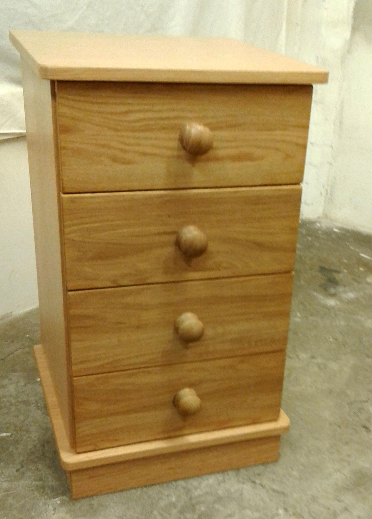 Four drawer bedside table discount