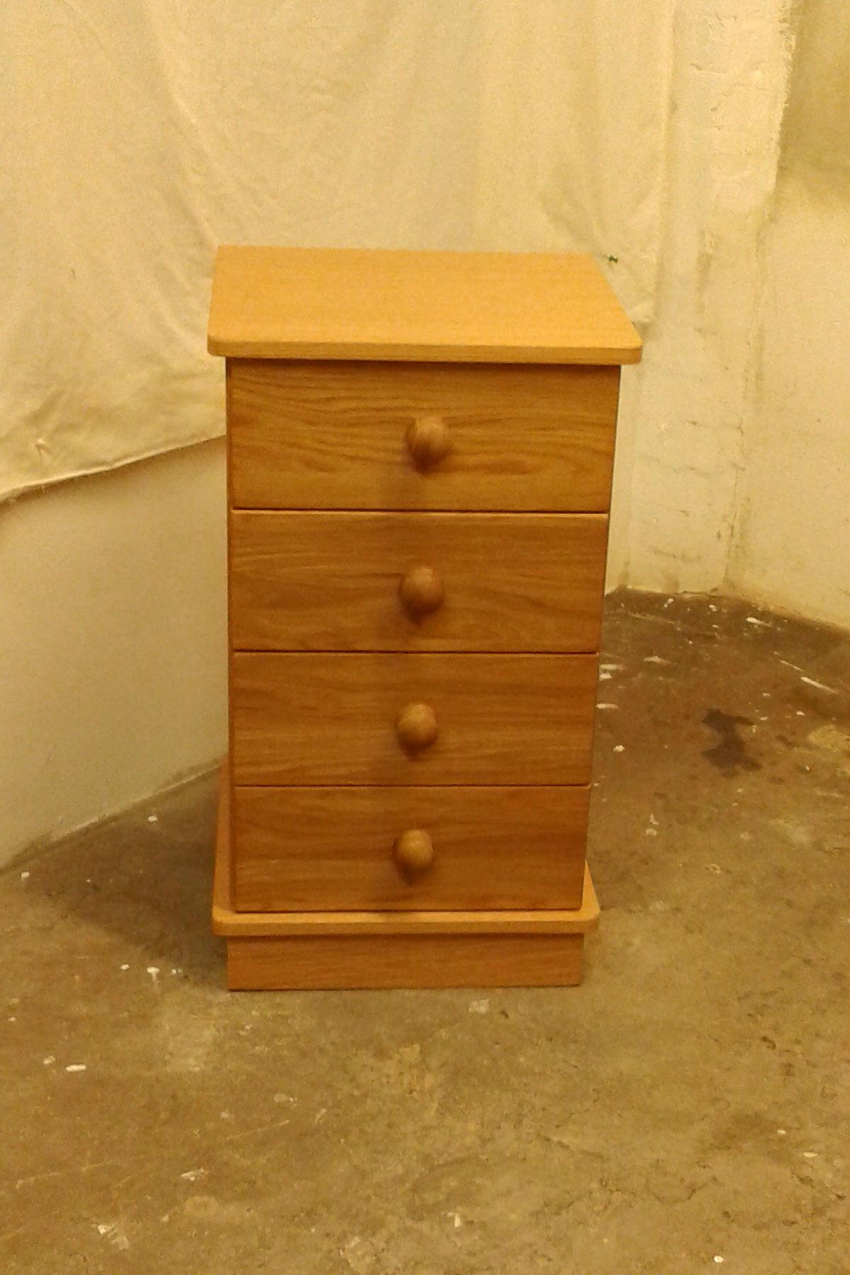 Exmoor Oak 4 Drawer Bedside Chest