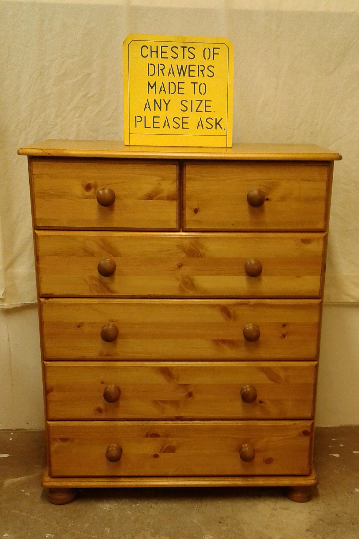 Devon 4+2 Pine Chest of Drawers