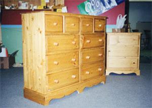 Hand built and finished, custom chests of drawers