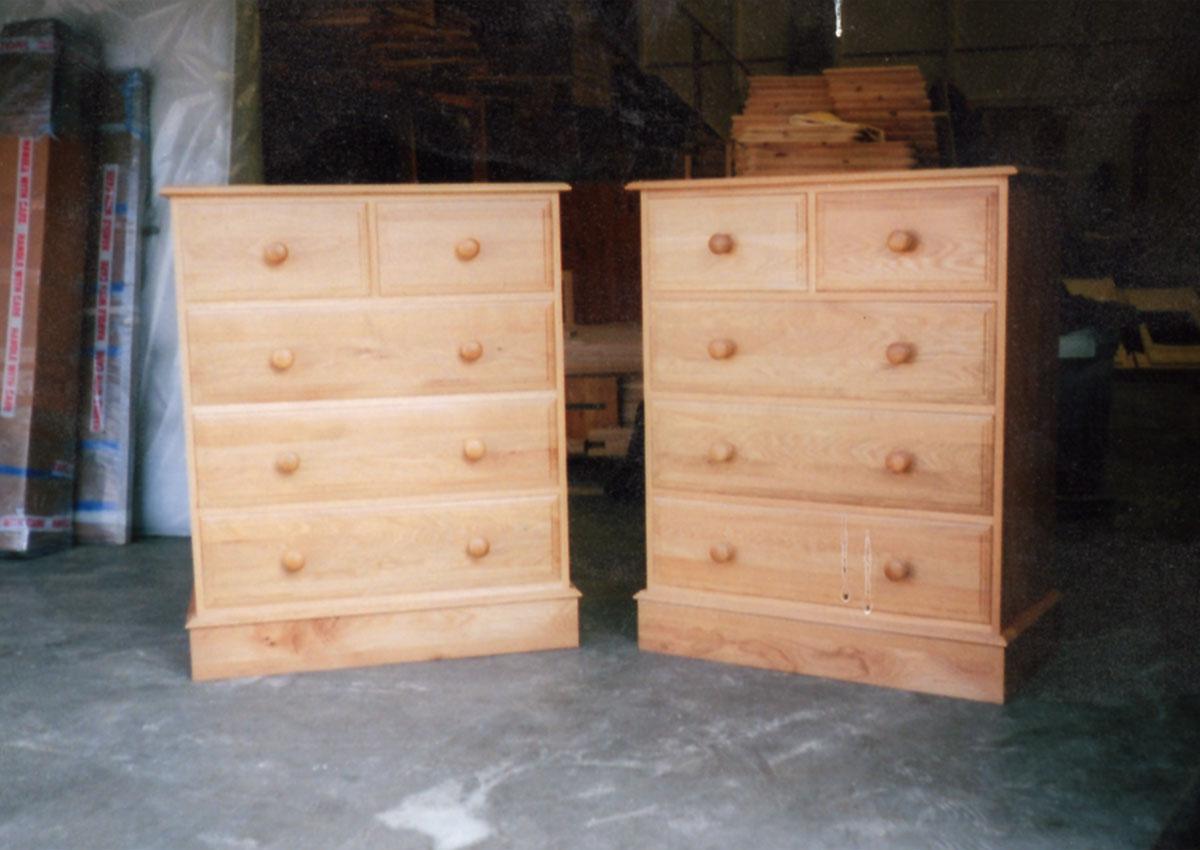 New Devon Range of 3+2 pine chest of drawers